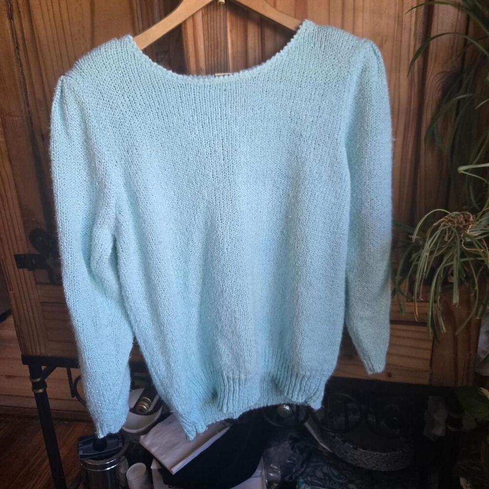 Unbranded Women's Blue and Green Jumper